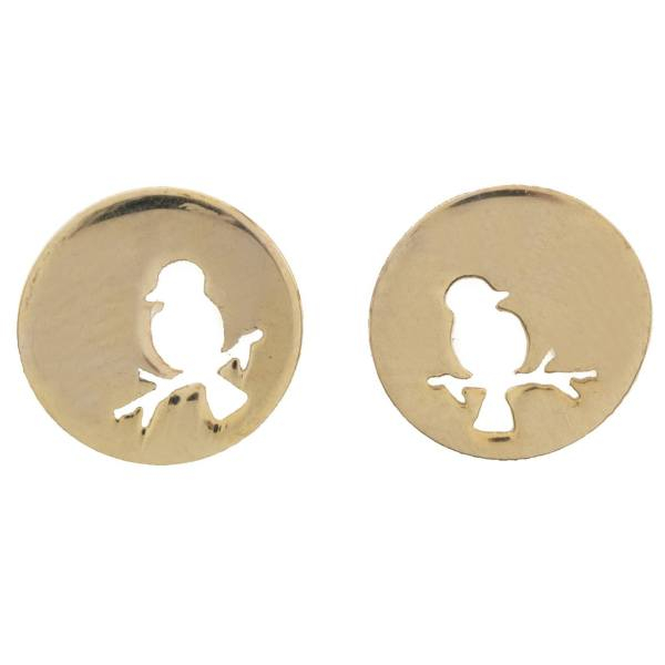 گوشواره طلا 18 عیار زنانه کانیار گالری کد GOA14