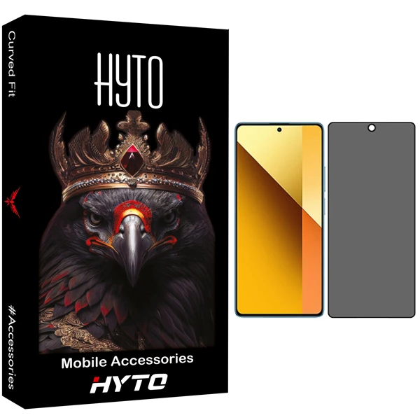 محافظ صفحه نمایش حریم شخصی هیتو مدل Black Line 005 مناسب برای گوشی موبایل شیائومی Redmi note 13 pro 5G /  k70 / x6 pro 5G 