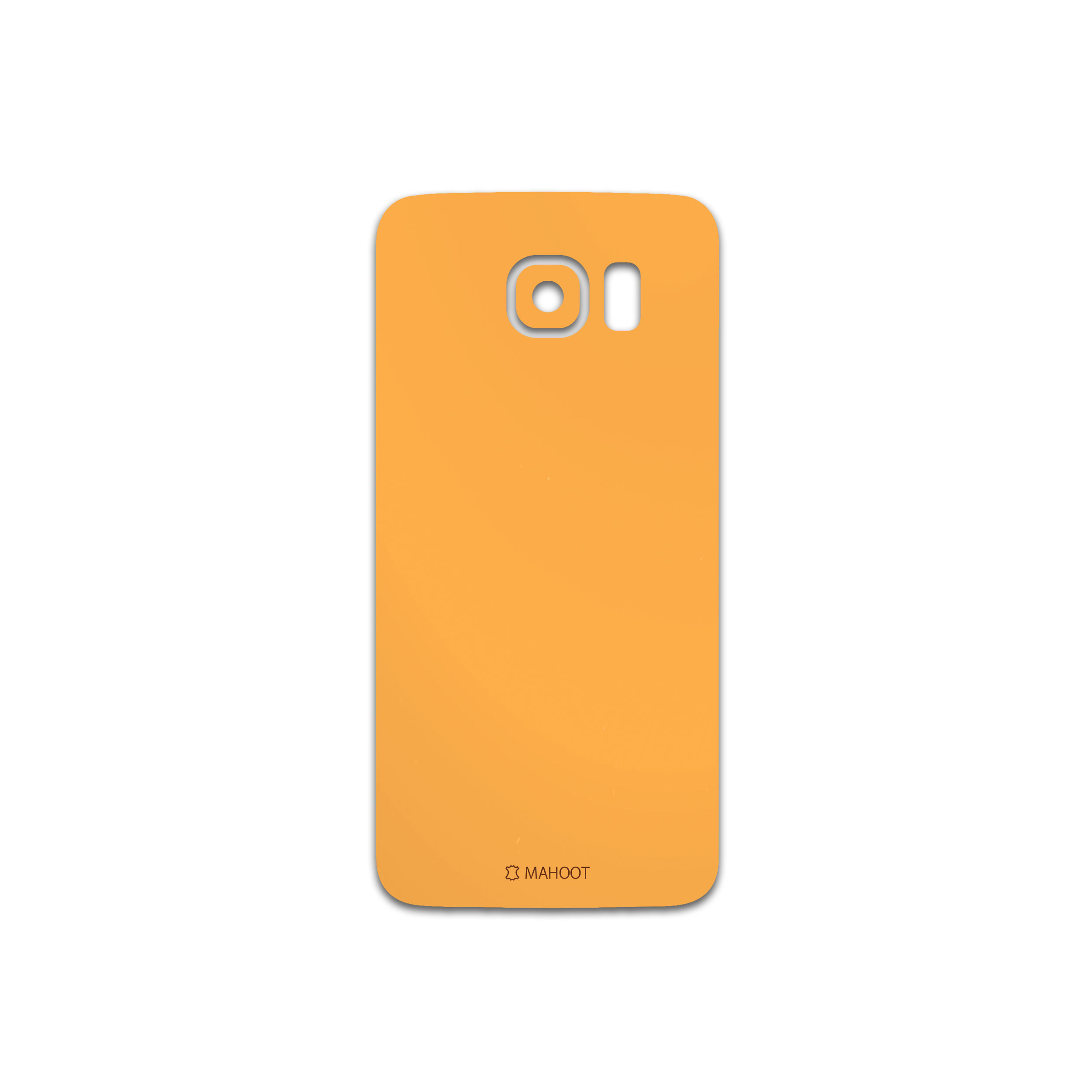 برچسب پوششی ماهوت مدل Matte-Orange مناسب برای گوشی موبایل سامسونگ Galaxy S6