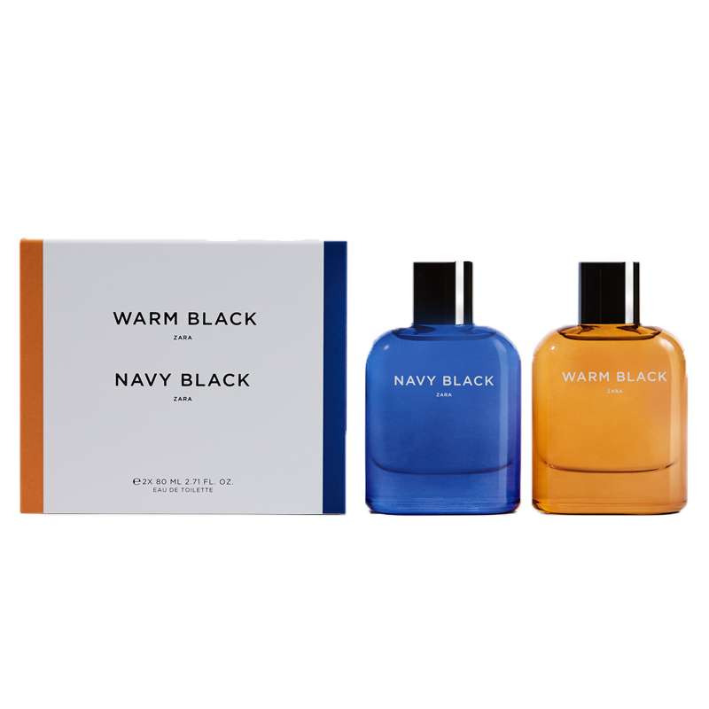 ست ادو تویلت مردانه زارا مدل Warm Black Navy Black حجم 80 میلی لیتر