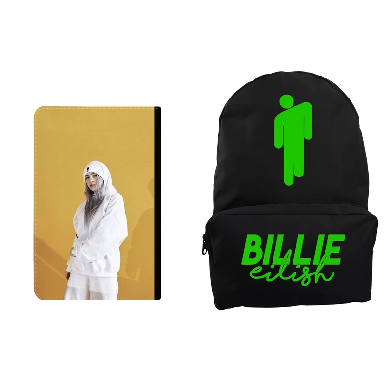 کوله پشتی مدل بیلی ایلیش کد K-20 به همراه کلاسور 