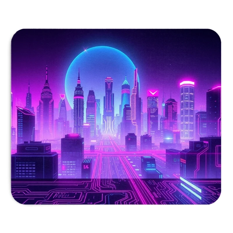 ماوس پد طرح پیشرفته شهری سایز 19x24 سانتی متر
