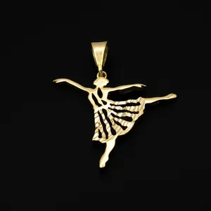 آویز گردنبند طلا 18 عیار زنانه کاپانی مدل kp040