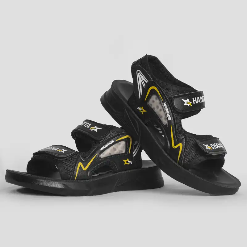 صندل پسرانه مدل WARRIOR کد ylw رنگ مشکی