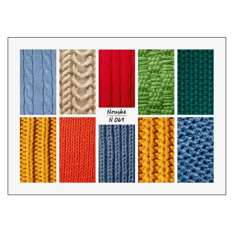 برچسب لنز ناخن مدل بافتنی زمستانی کد N069