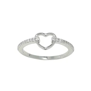 انگشتر نقره زنانه مدل قلب  کد 10067