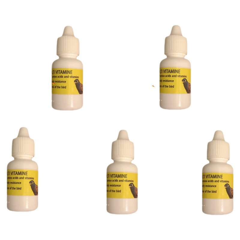 مولتی ویتامین مرغ مینا مدل Golden Total005 حجم 25 میلی لیتر مجموعه 5 عددی