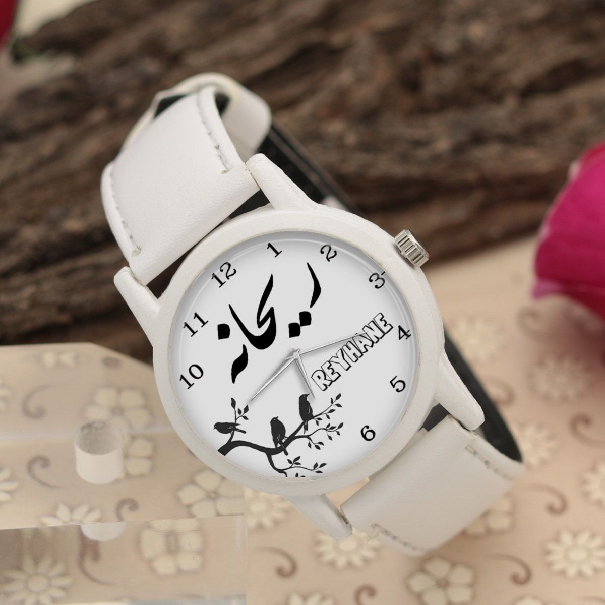 ساعت مچی عقربه ای زنانه طرح ریحانه کد LF3112 -  - 2
