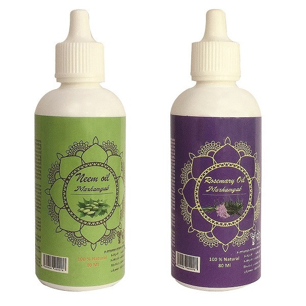 روغن بدن مرهم یاب مدل رزماری و چریش حجم 80 میلی لیتر مجموعه 2 عددی