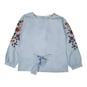 بلوز آستین بلند دخترانه کولزیون مدل گلدوزی کد 217