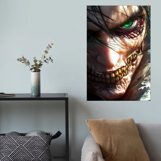 پوستر گوفی مدل ارن یگر انیمه اتک آن تایتان طرح Eren Yeager AOT attack on titan Anime کد TITN12