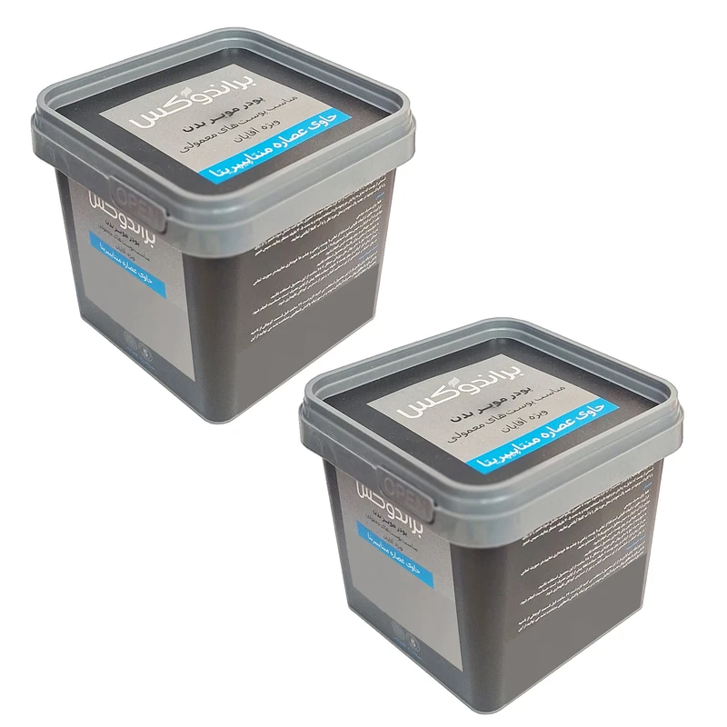 پودر موبر بدن براندوکس مدل Piperita وزن 300 گرم مجموعه 2 عددی