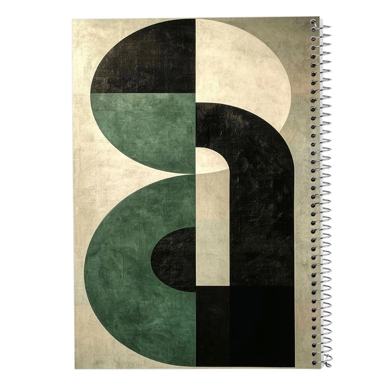 دفتر ژورنال نویسی 50 برگ مدوپد مدل نقطه ای طرح اشکال فانتزی کد DF16143