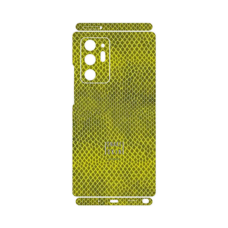برچسب پوششی ماهوت مدل Yellow Snake Skin-FullSkin مناسب برای گوشی موبایل سامسونگ Galaxy Note 20 Ultra