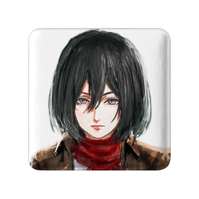مگنت خندالو طرح میکاسا اکرمن انیمه اتک آن تایتان Attack on Titan مدل مربعی کد 18612