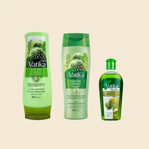 شامپو مو واتیکا مدل تقویت کننده حجم 400 میلی لیتر به همراه نرم کننده مو مدل کاکتوس و روغن مو مدل کنترل ریزش حجم 200 میلی لیتر