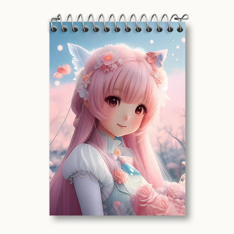 دفتر یادداشت 50 برگ خندالو مدل دخترانه (Girlish) کد 36900