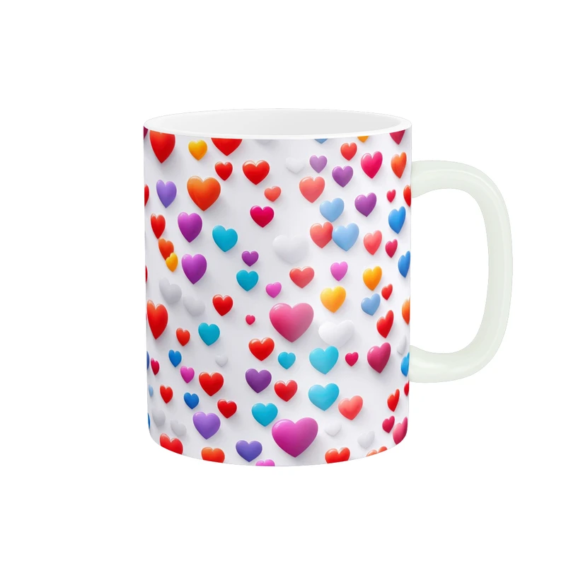 ماگ پاد آفرین طرح قلب کد 713