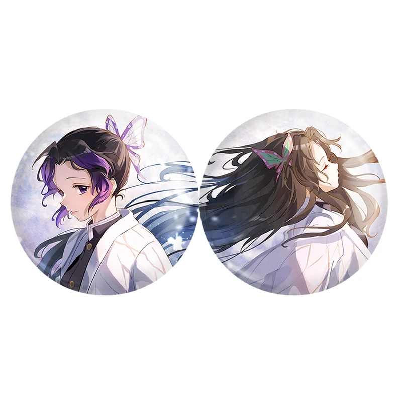 مگنت خندالو مدل شینوبو کوچو و کانائو انیمه شیطان کش Demon Slayer کد A136 مجموعه 2 عددی