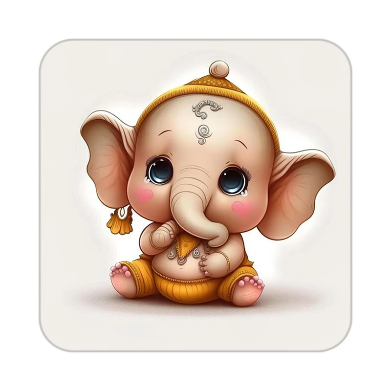 زیر لیوانی کاکتی طرح حیوانات کارتونی مدل mp28501