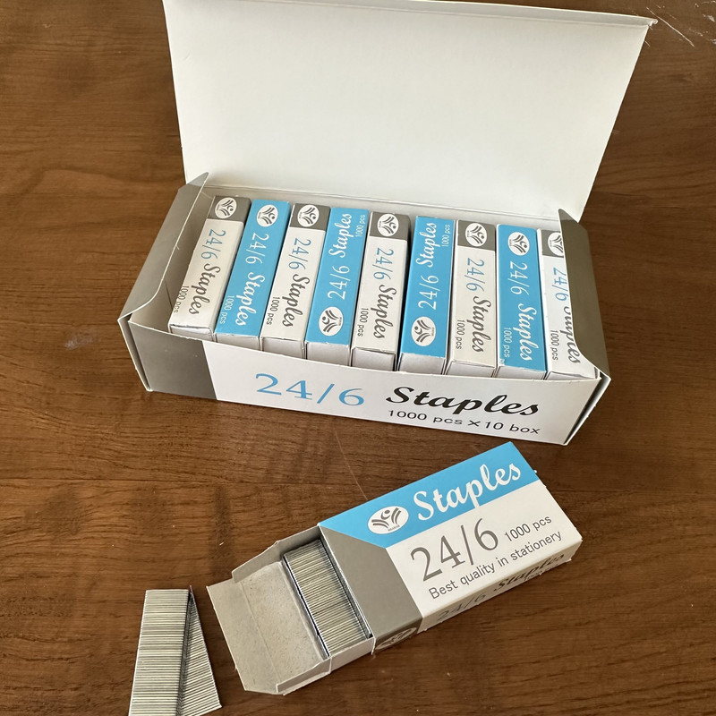 سوزن منگنه استپلس مدل SH سایز 24/6 بسته 10000 عددی سوزن منگنه استپلس مدل SH سایز 24/6 بسته 10000 عددی
