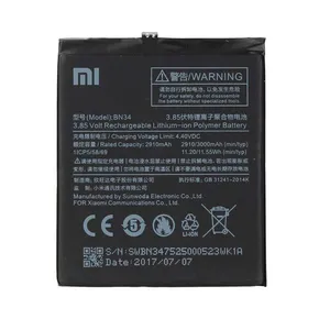 باتری موبایل مدل BN34 ظرفیت 2910 میلی آمپر ساعت مناسب برای گوشی موبایل شیائومی  Redmi 5A