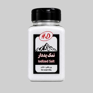 نمک خوراکی یددار اچ اند دی - 500 گرم