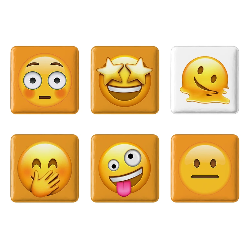 مگنت خندالو طرح ایموجی Emoji کد 1558A مجموعه 6 عددی