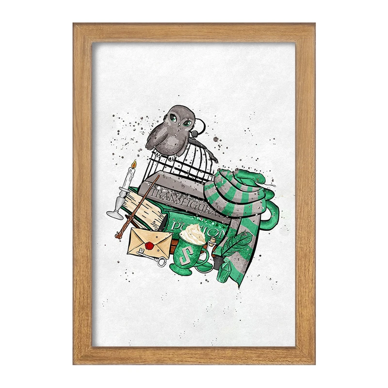 تابلو خندالو مدل هری پاتر خانه اسلیترین  کد 24932