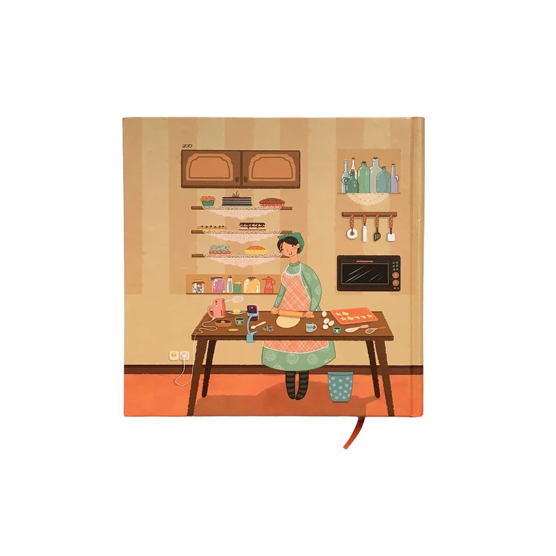  دفتر خاطرات 100 برگ طرح دختر شیرنی پز کد Pa-241311-023