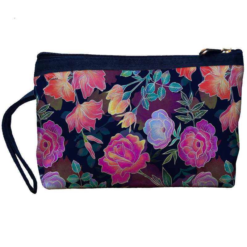 کیف لوازم آرایش زنانه آی تمر مدل گل کد 207