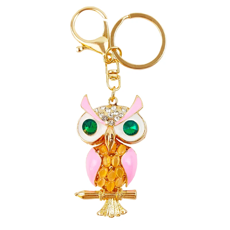 آویز کیف زنانه مدل جغد شاخ دار نشسته بر شاخه کد AL-17