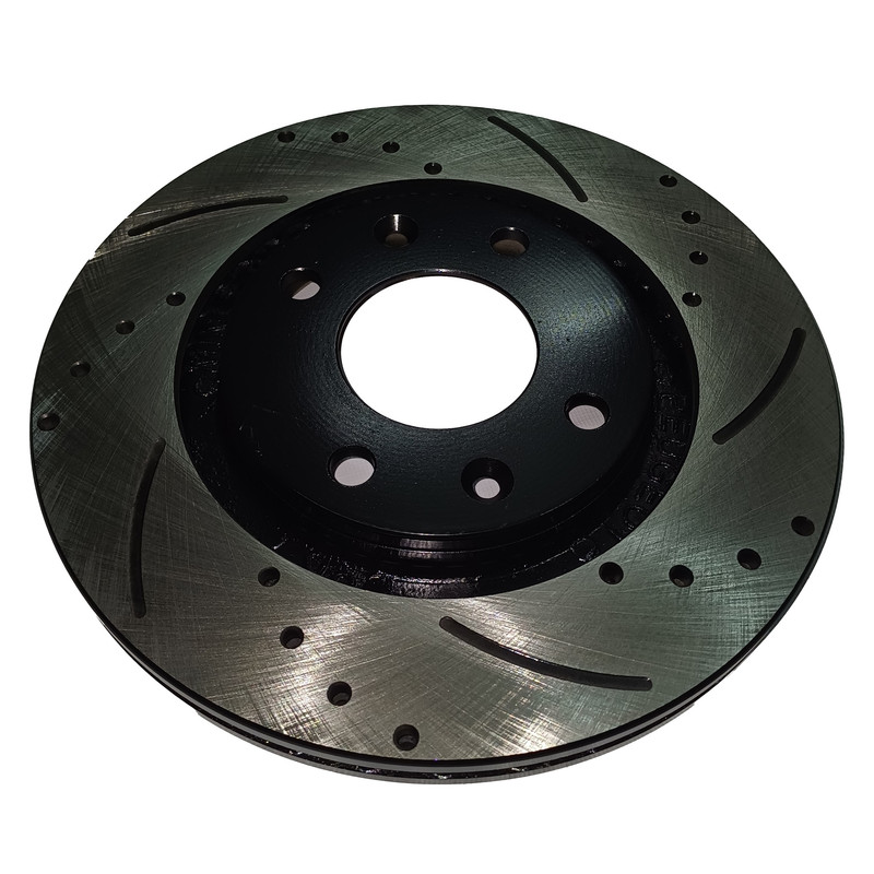 دیسک ترمز چرخ جلو تی دات آر مدل سوراخ دار مناسب برای پژو پارس