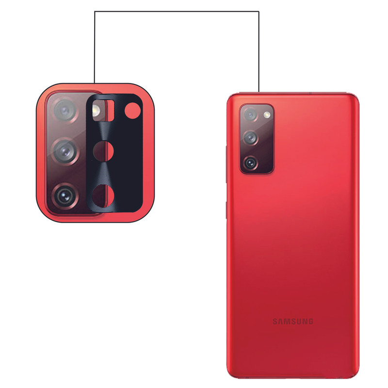 محافظ لنز دوربین مدل SN-X مناسب برای گوشی موبایل سامسونگ galaxy S20 FE