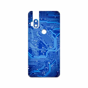 MAHOOT Blue Printed Circuit Board Cover Sticker for Motorola One Hyper