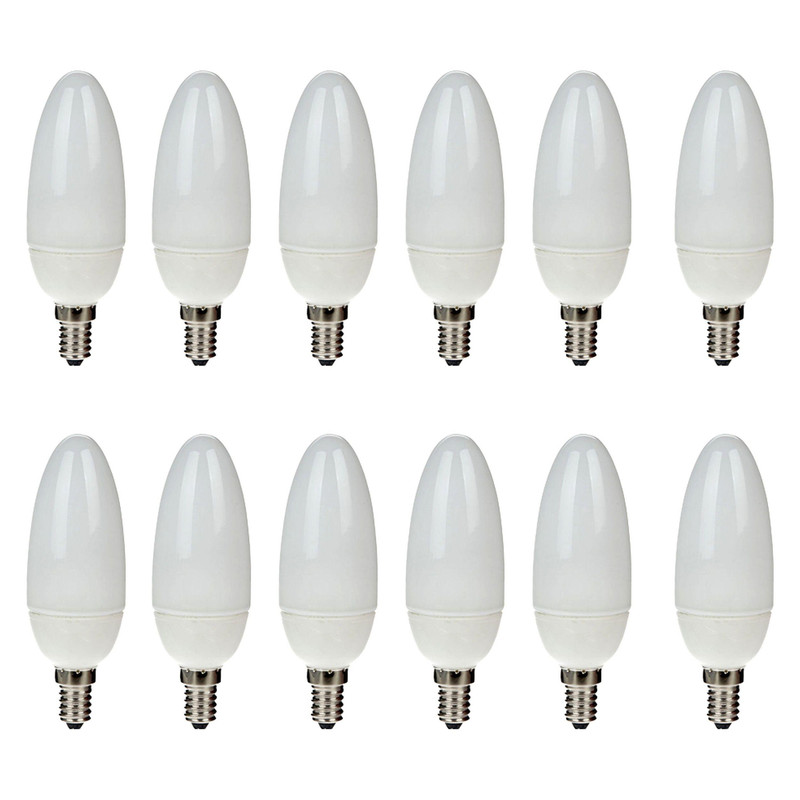 لامپ کم مصرف 8 وات مدل شمعی پایه E14 بسته 12 عددی