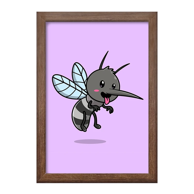 تابلو خندالو طرح حیوانات بامزه پشه کد 29666