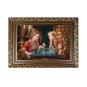 تابلو فرش دستباف طرح مهر مادری مدل RT