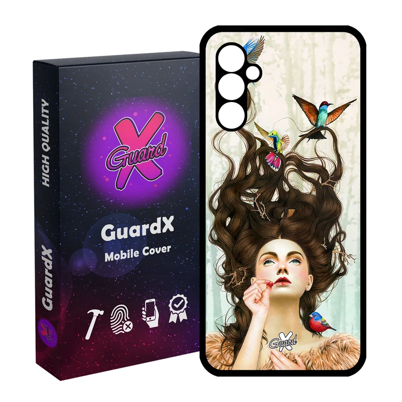 کاور گارد ایکس طرح Girl مدل Glass10290 مناسب برای گوشی موبایل سامسونگ Galaxy A24/A24 4G/M34 5G