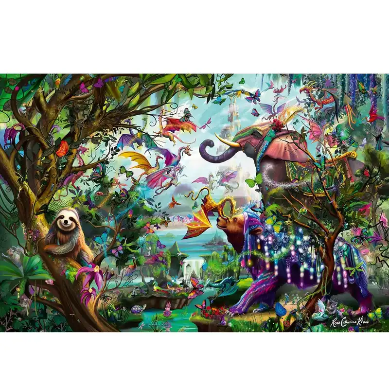 پازل 4000 تکه راونزبرگر مدل Tropical Dragons کد 12000812