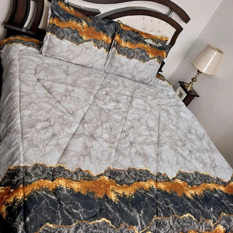 سرویس خواب مدل سنگ و شن کد 1253 دو نفره 6 تکه 