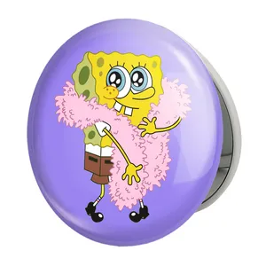 آینه جیبی خندالو طرح باب اسفنجی مدل تاشو کد 24704 