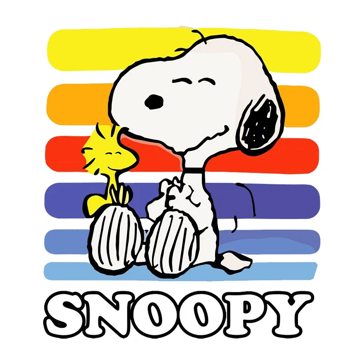 استیکر پارچه و لباس پاد آفرین مدل کارتونی اسنوپی کد S2007