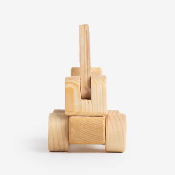 اسباب بازی چوبی مدل جرثقیل کد 43016