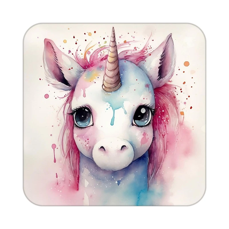 زیر لیوانی کاکتی طرح اسب تک شاخ و یونیکورن مدل mp33424