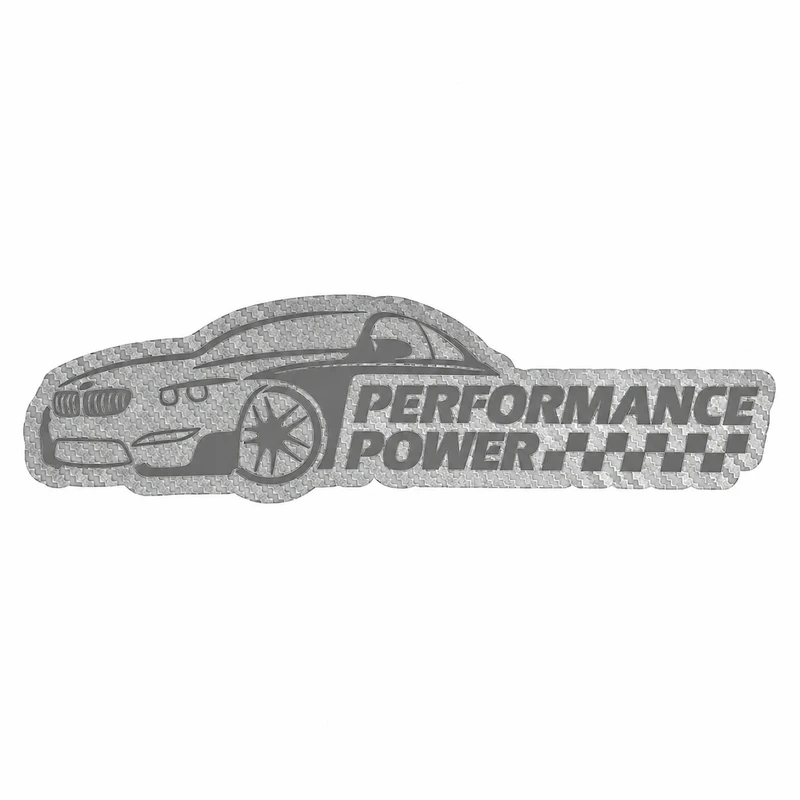 برچسب بدنه خودرو سولگی مدل شبرنگ طرح Performance Power کد M507