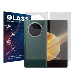 Glass Resistant model transparent screen protector suitable for Honor Magic V3 mobile phone along with the back protector