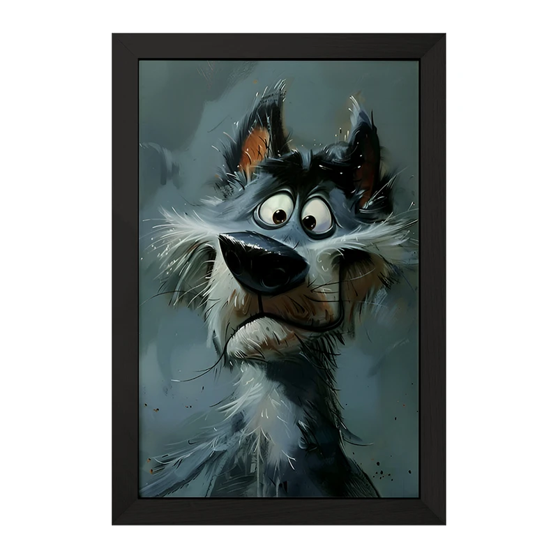 تابلو خندالو مدل سگ خنگ کد F6564