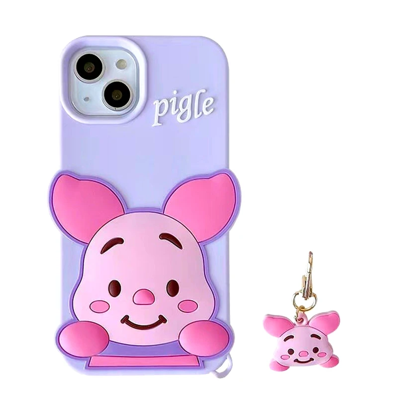 کاور مدل PIGLE کد 08 مناسب برای گوشی موبایل اپل IPHONE 12/12 PRO به همراه آویز