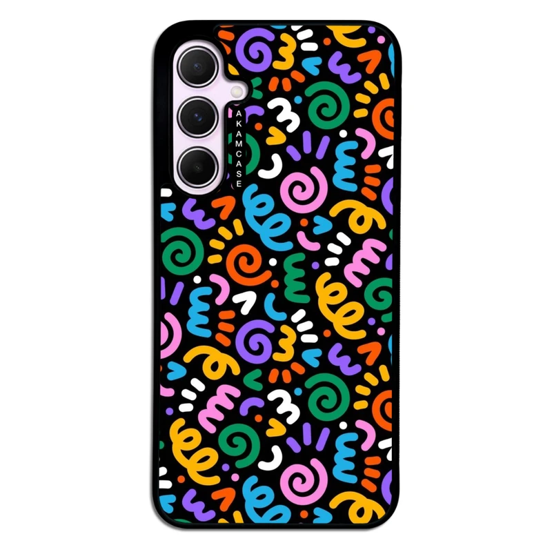 کاور آکام مدل AMC-WSGA35-DOODLE13 مناسب برای گوشی موبایل سامسونگ Galaxy A35